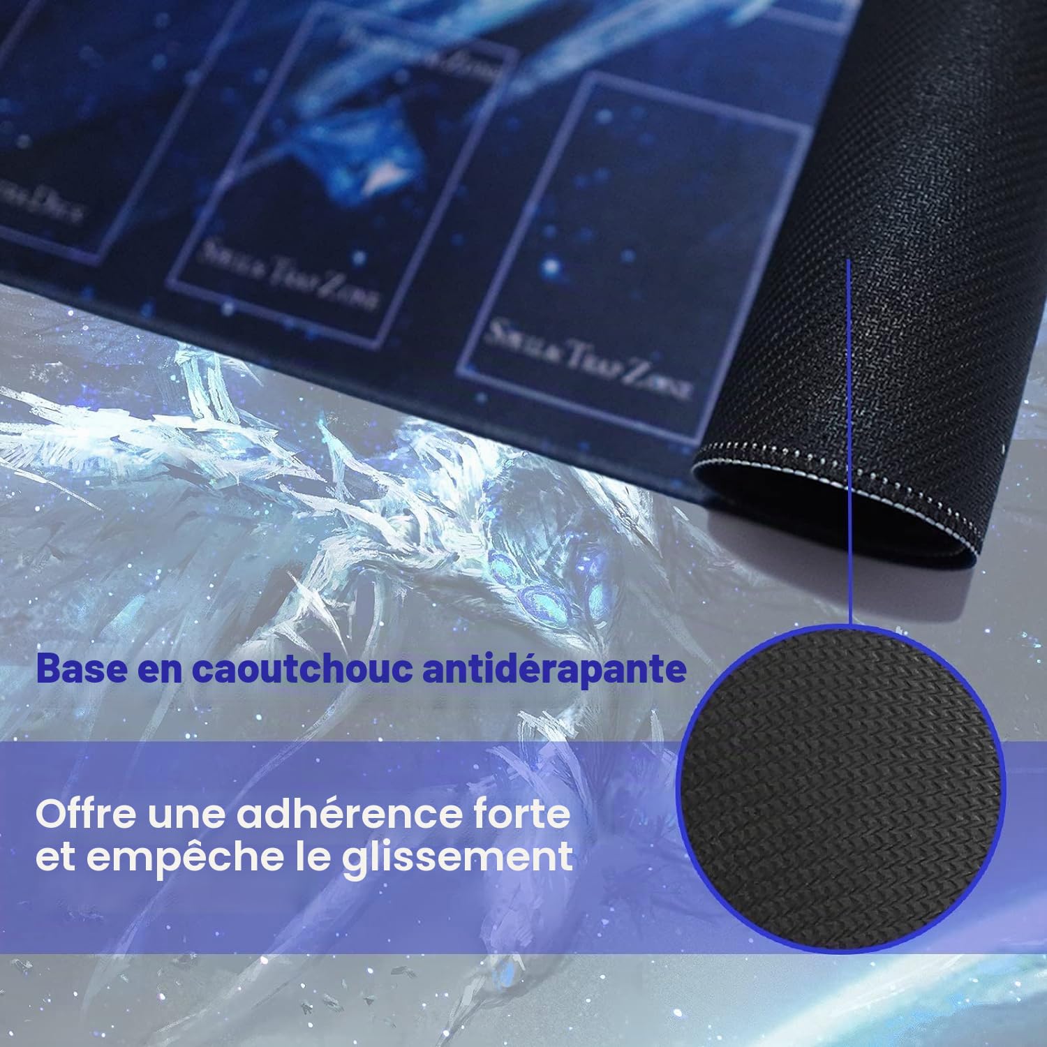 YGO Tapis de Jeu en Caoutchouc 60 x 30 cm pour 2 Joueurs Duel Compétition