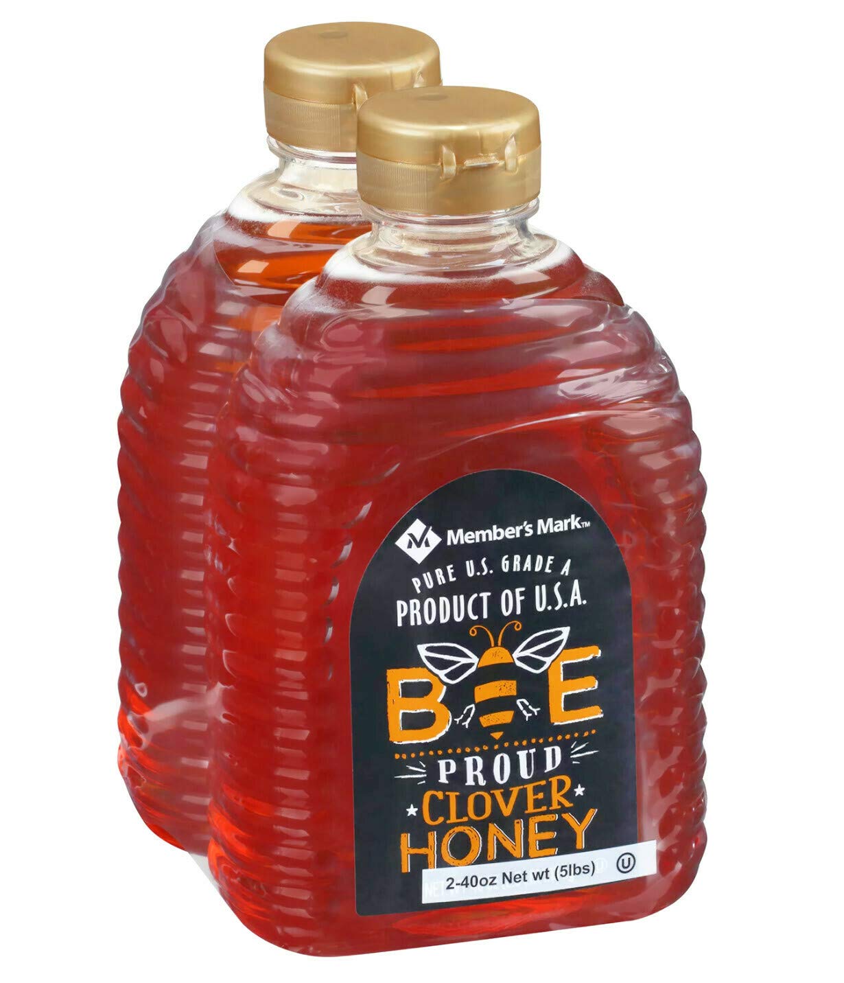 Member's Mark Bee Proud Pure Honey, 40 Ounce (Pack of 2)