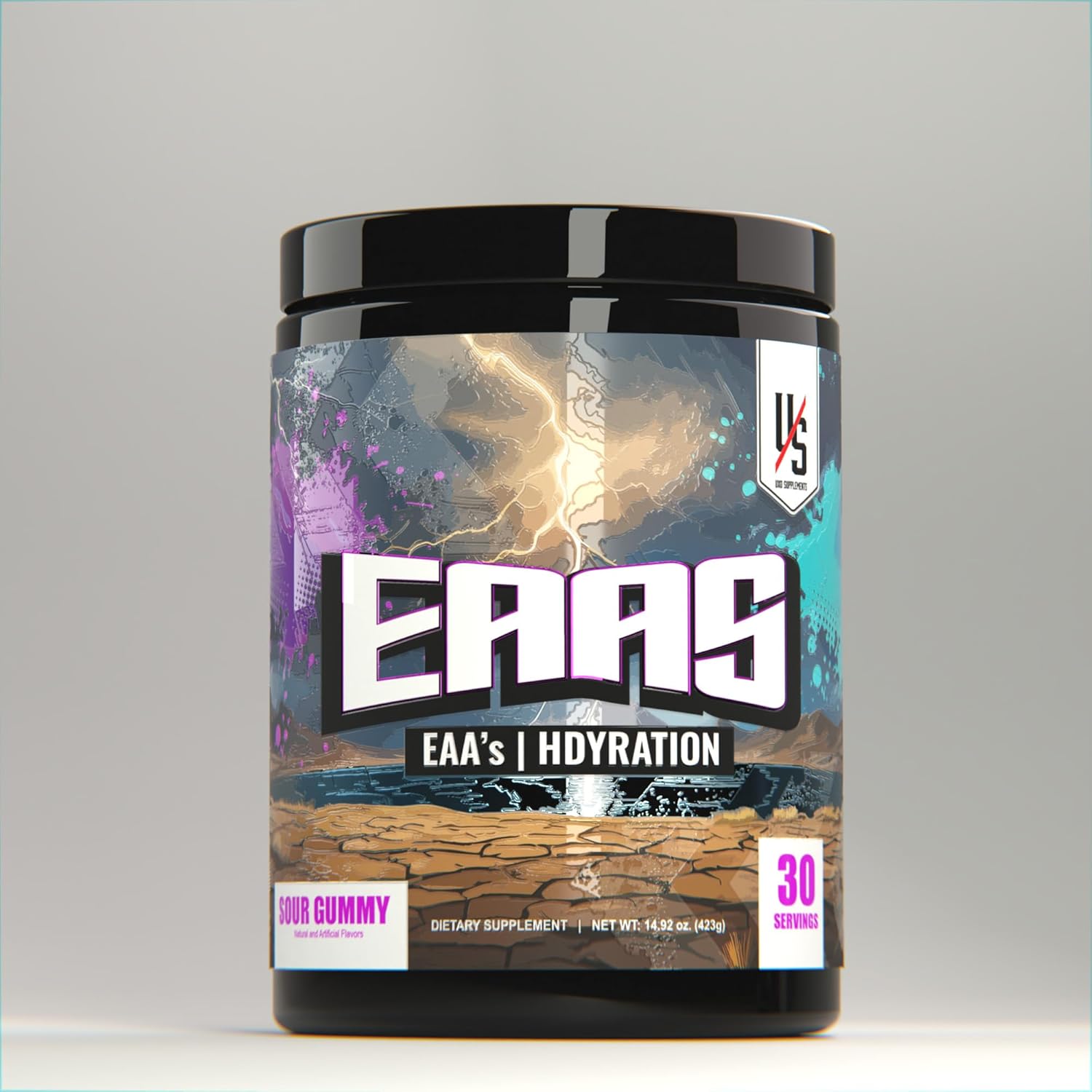 UXO Supplements EAAS Hydration Powder, Essential Amino Acids, Electrolytes, and elevATP for Endurance (30 Servings) (30 Servings, Sour Gummy)