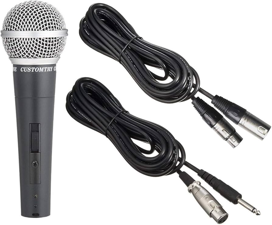 Amazon.co.jp: CUSTOMTRY ダイナミックマイク & KC マイクケーブル(XLR