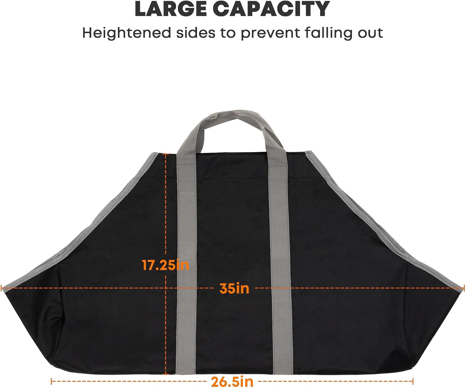 Stanbroil Canvas Firewood Carrier Bag, Outdoor Waterproof Log Carrier Tote | Durable material, for wood fire stove