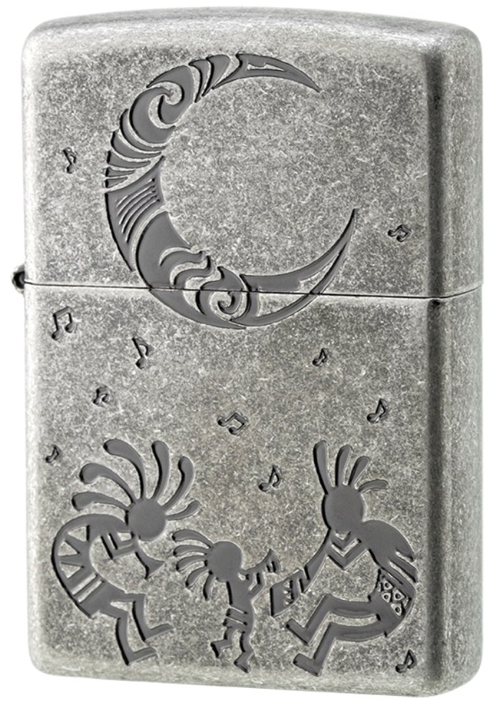 Amazon.co.jp: ZIPPO(ジッポー) オイルライター ココペリ B シルバー 