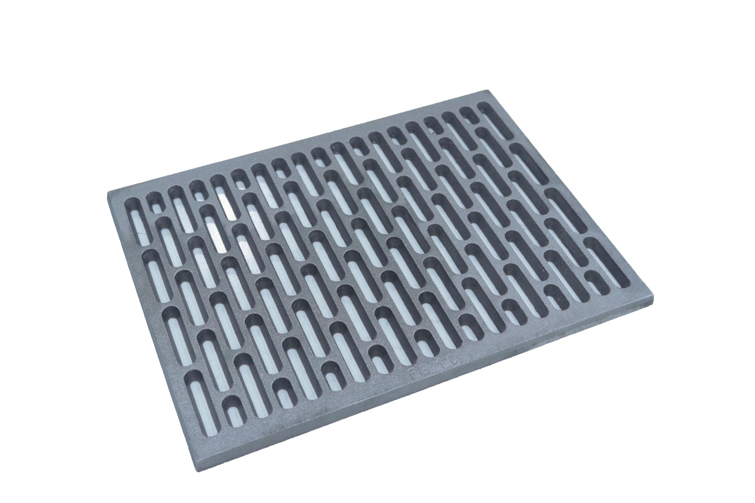Fonderia Bongiovanni | Griglia in Ghisa | Griglia per Camino | Stufa Pellet | Barbecue Fondello per Cenere | 30x40 cm | con Cassetto Raccolta Cenere | Accessori Camino