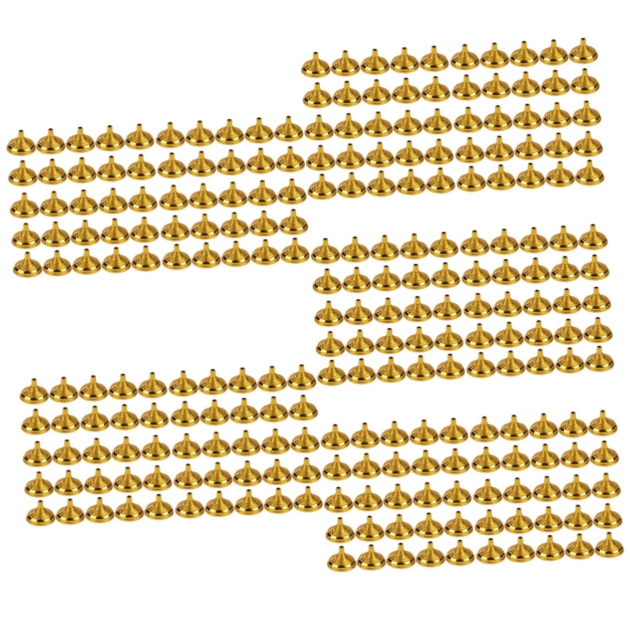 BESPORTBLE 10 Ensembles Base De Mât Porte-Drapeaux Pôle De Drapeau Portable Petit Bases De Drapeau Titulaires Poteaux Mât De Drapeau Intérieur Mâts De Drapeau Golden Plastique 30 Pièces * 10