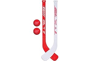 Franklin Sports NHL Mini Hockey Stick Set: Detroit Red Wings
