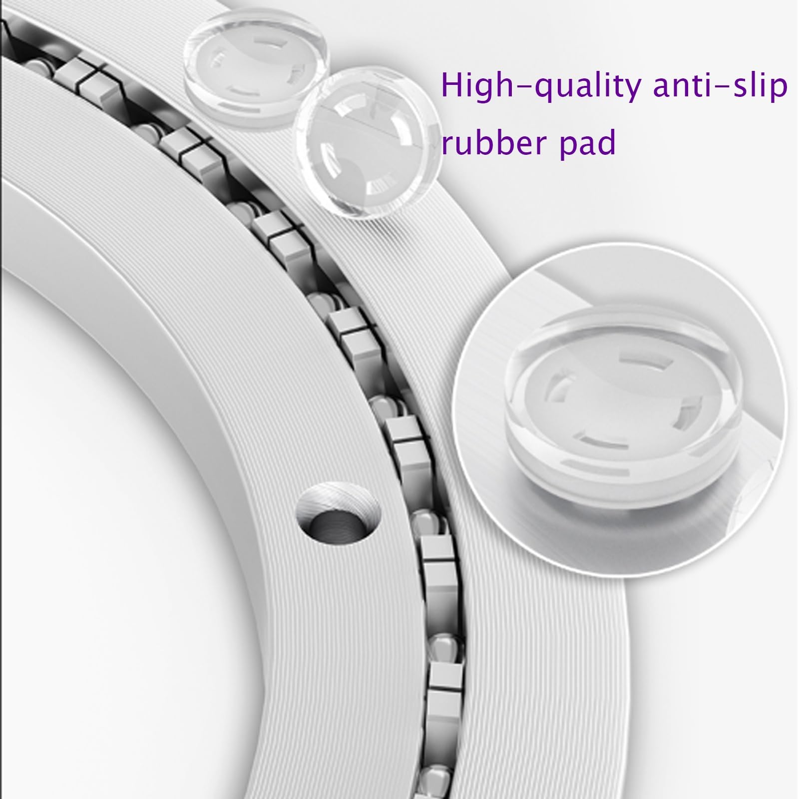 Obrotowa podstawa, adapter biurkowy, gramofon stołowy, łożysko aluminiowe, do Lazy Susan (600 mm)
