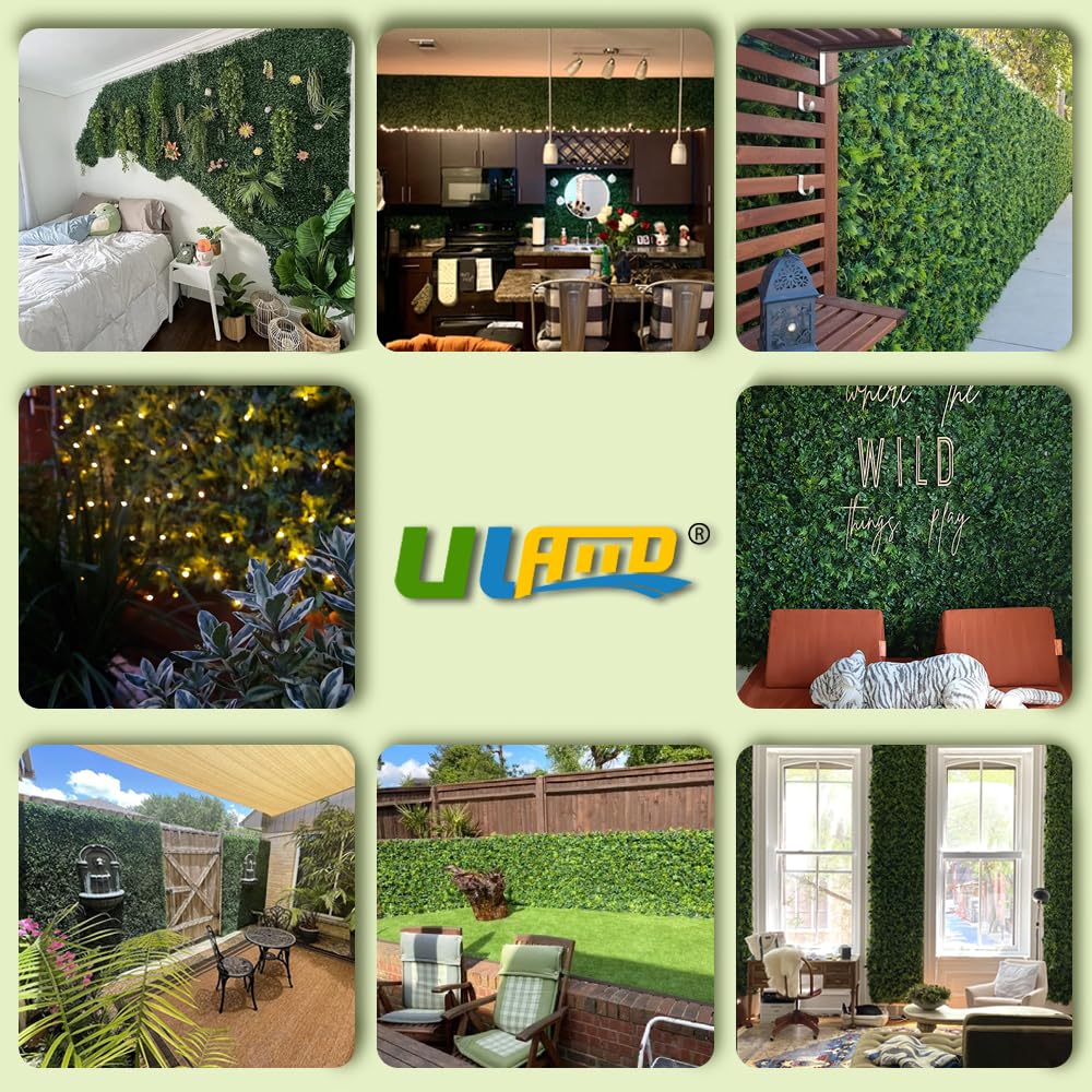 Kunstheg, inkijkbescherming voor de tuin, uitbreidbaar inkijkbescherming, duurzame decoratieve kunsthek, tuin, met blad en bloemendecoratie, voor tuindecoratie buiten Kunstheg, inkijkbescherming voor de tuin, uitbreidbaar inkijkbescherming, duurzame decoratieve kunsthek, tuin, met blad en bloemendecoratie, voor tuindecoratie buiten
