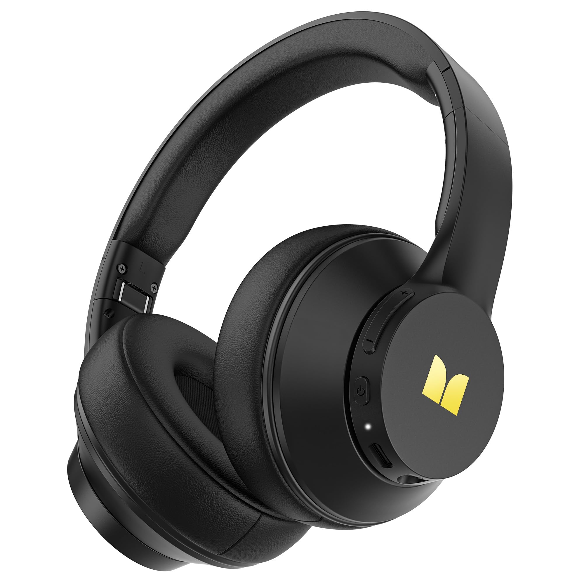 Monster Mission 100 Bluetooth Headphones, Over Ear Headphones with 40H Playtime, Bluetooth 5.4,Immersive Bass,Crystal Clear Call, Comfortable Fit Wireless Headset for Travel Work Home(Black)
