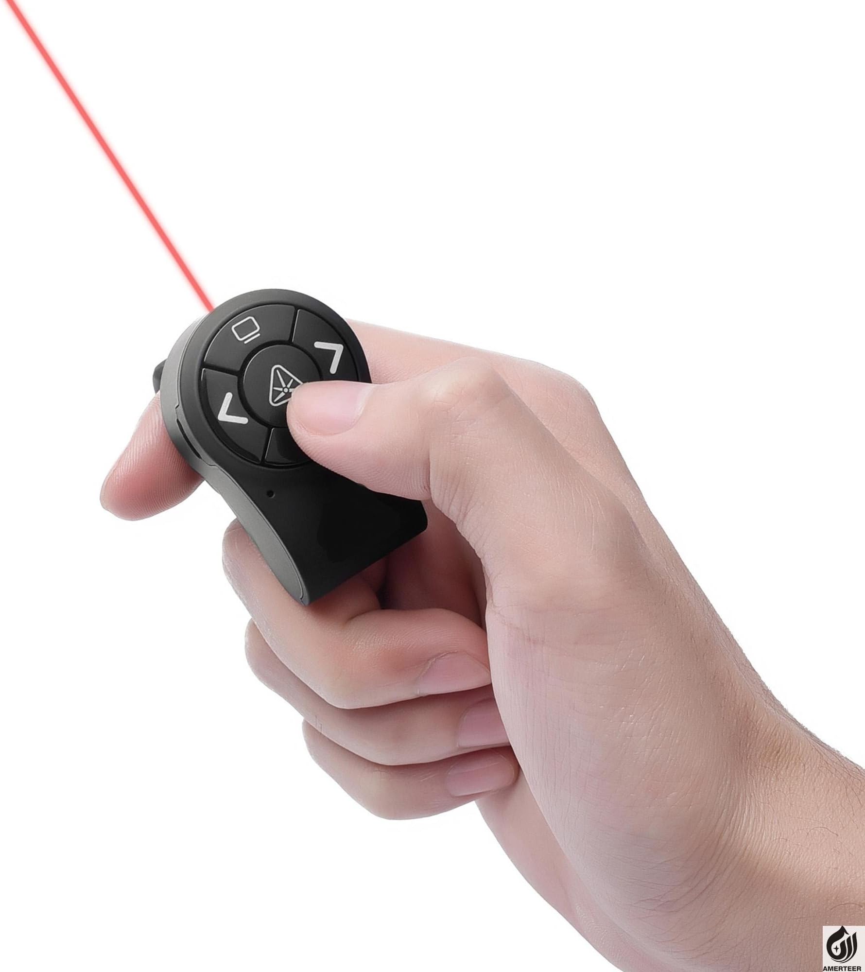 Prosmart - Smart Slide Wireless Presenter RF 2.4GHz Presentation Laser Pointer Finger Ring Remote Control PowerPoint PPT Slides Clicker