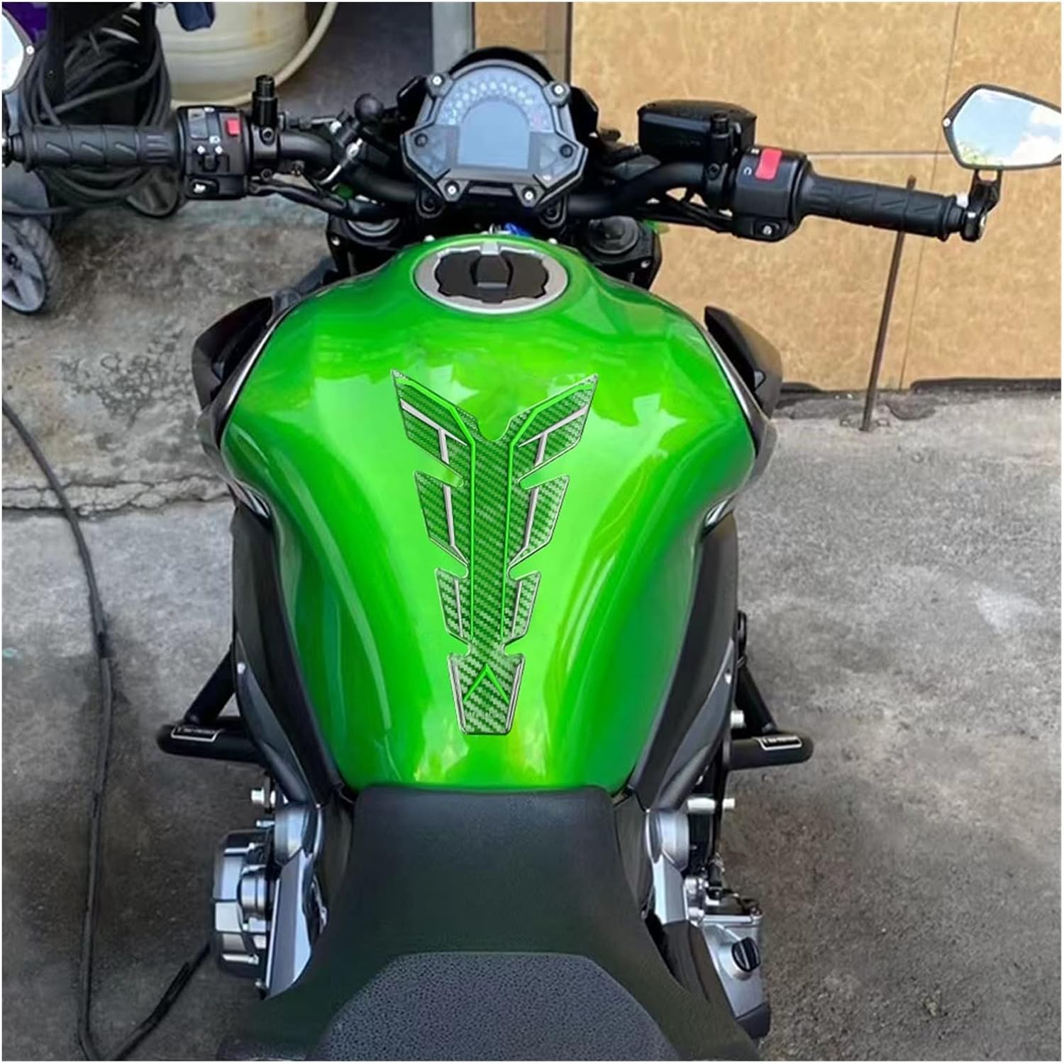 日本正規品 タンクパッド 用 カワサキ Ninja250 R300 R650r バルカン 650 Kx80 Kx85 Ninja400 Ninja 用オートバイタンクパッドステッカーオイルガスタンクパッドステッカープロテクター 油タンクパッドステッ 色 緑 Lcoo Edu In
