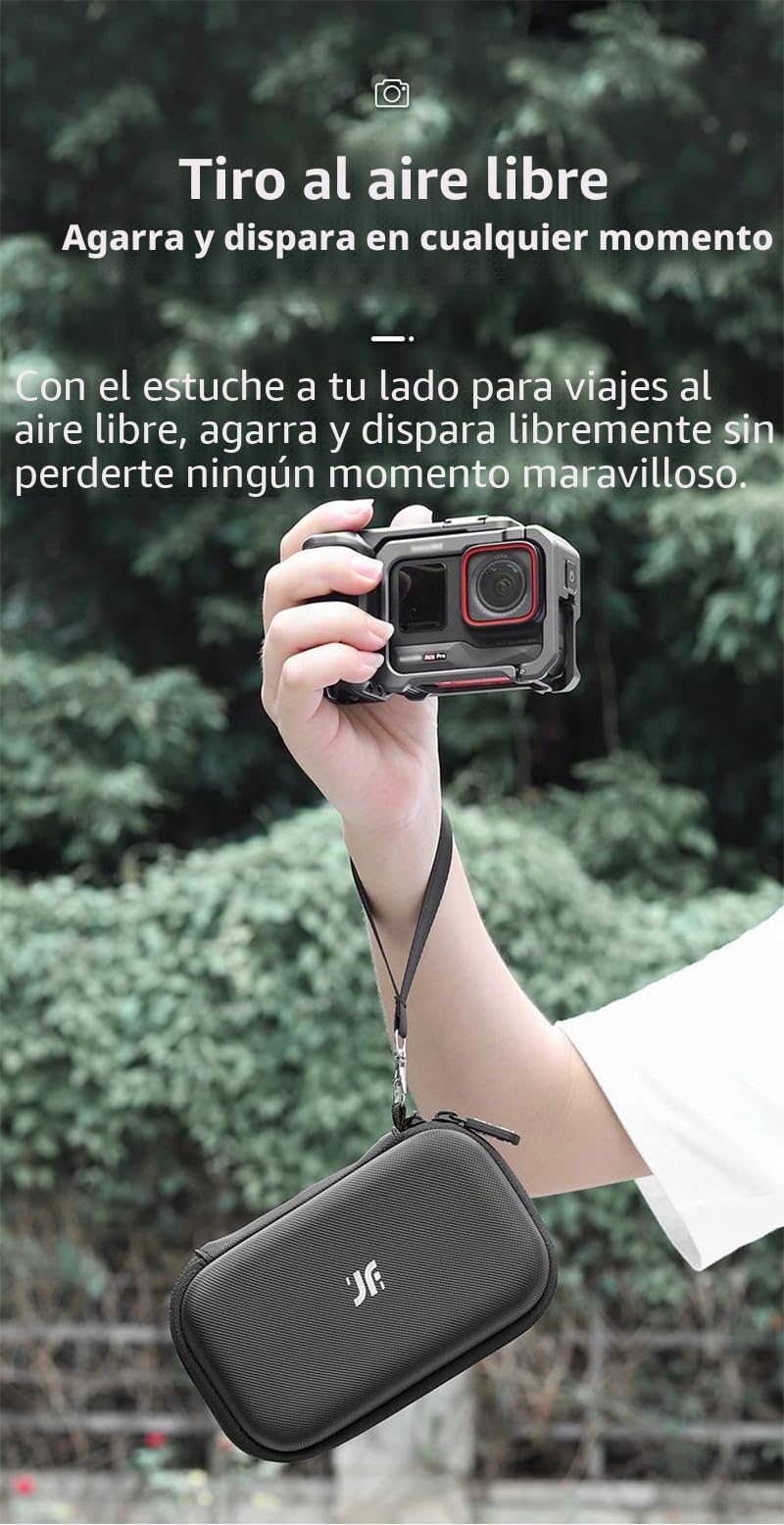 Funda de transporte para Insta.360 Ace Pro 2 Xplorer Grip Kit, impermeable, a prueba de golpes, puede ser cámara de almacenamiento, agarre, baterías y adaptador de liberación rápida y otros