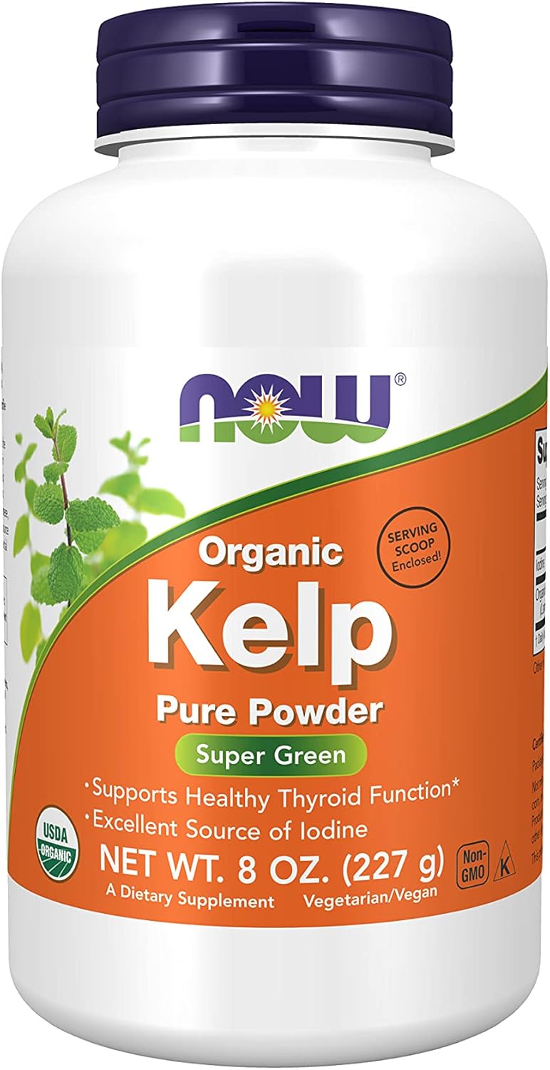 NOW Supplements, Kelp Powder, Certified Organic, Excellent