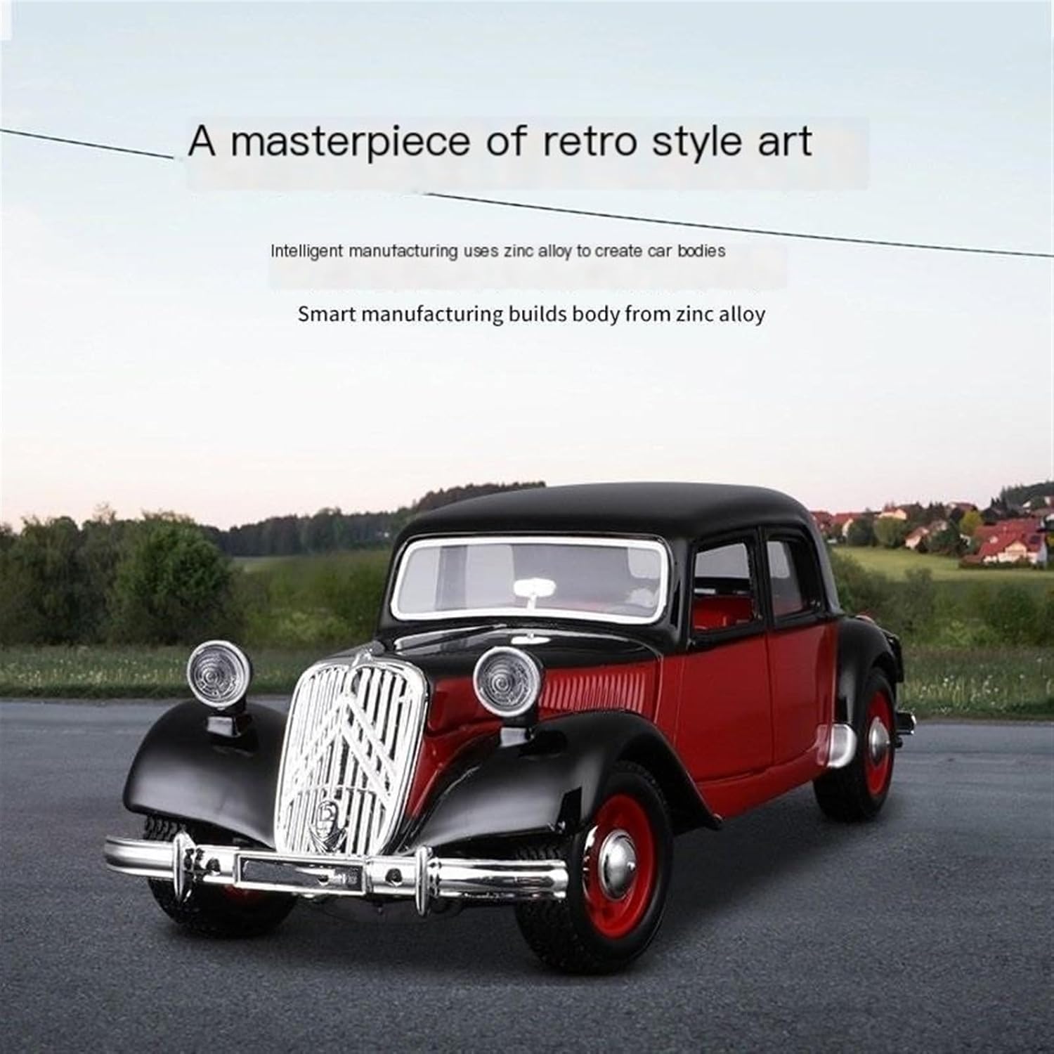 1:24 Classic car Simulation Alloy car Model car Model(124 1929 A Red)