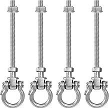 Heavy Duty Swing Hangers with Quiet Bearings, 3000 LB AntiRust Capacity Hammock Hanger, 2 Pack Stainless Steel Porch Swing Hardware Accessories for Porch Playground Yoga Heavy Bag 4pcs 9.25