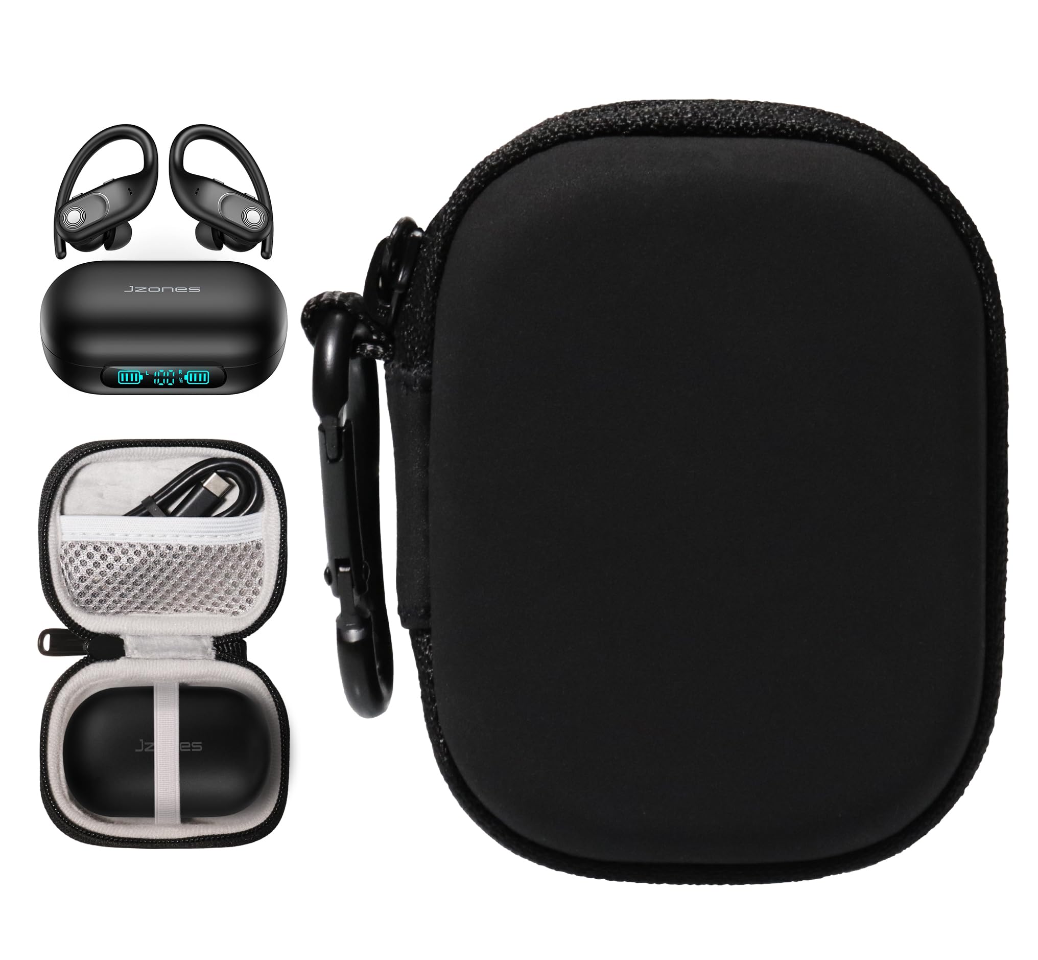 HMPAIMON Earbuds Case for Jzones Wireless Earbuds Bluetooth Headphones