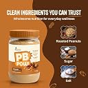 PBPow Original Peanut Butter Powder | Gluten Free, No Artificial Flavour, No GMO | 80% Less Fat | Healthy Snacking For Kids, After Gym, Breakfast| 230g Protein in 454g Pack Of 2 gallery image