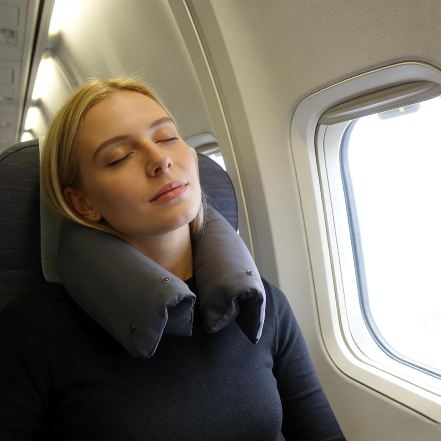 Plio Travel Pillow – Foldable Modular Travel Pillow with Memory Foam, Compact & Adjustable for Various Sleeping Positions