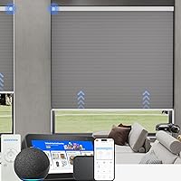 Vista 29 de MYshade Persianas celulares de tamaño personalizado, persianas opacas sin cordones para dormitorio, baño, sala de estar, control de luz, persianas