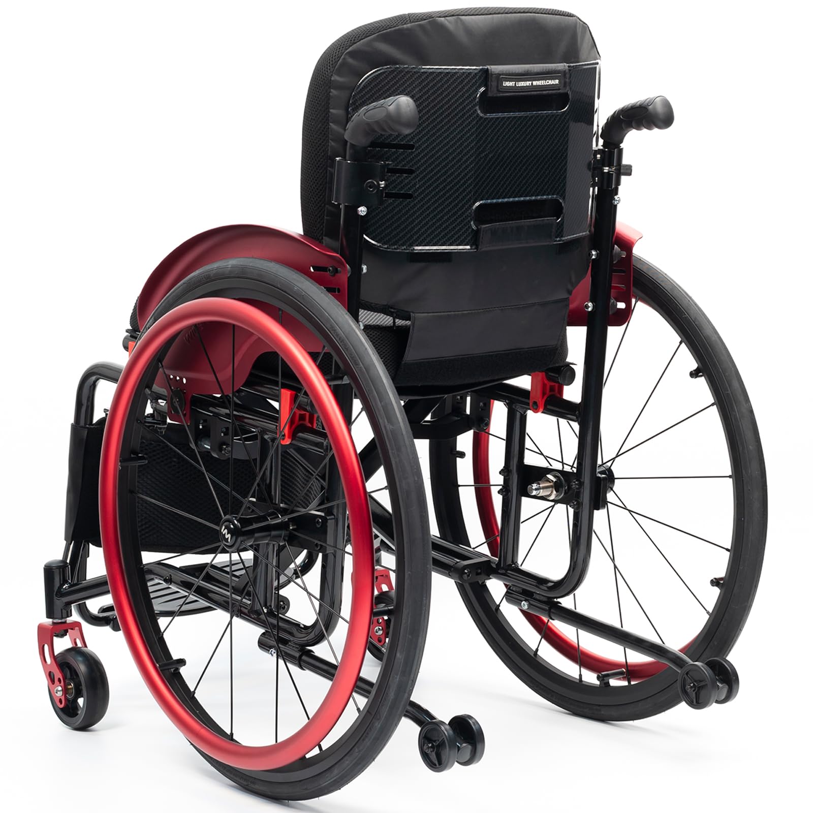 Silla de Ruedas Deportiva Silla de Ruedas Ligera Silla de Ruedas cómoda Silla de Ruedas para Movilidad Reducida(Seat Width 42cm,B)