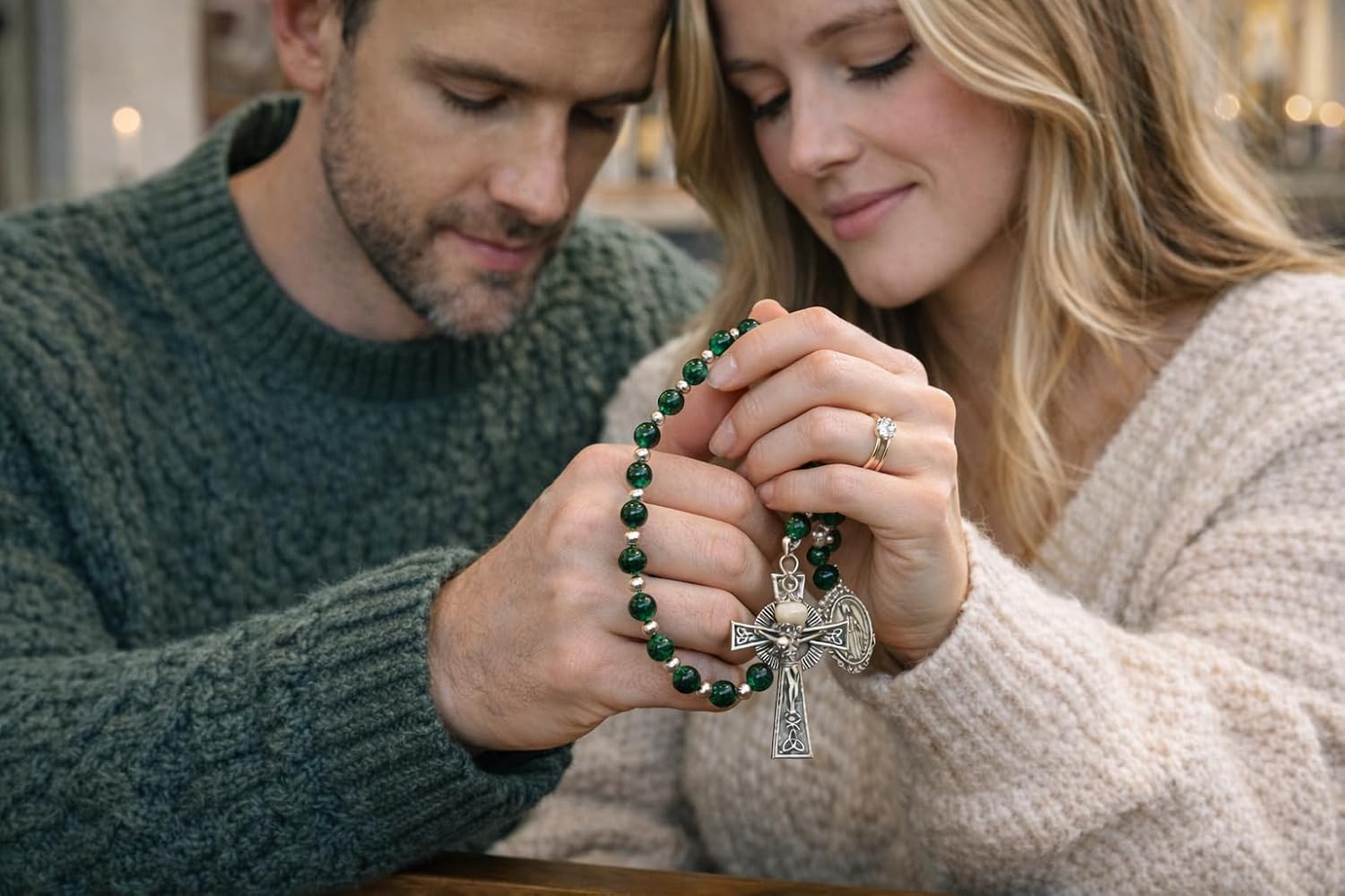 Westmon Works Saint Patrick Irish Rosary with Protective Case
