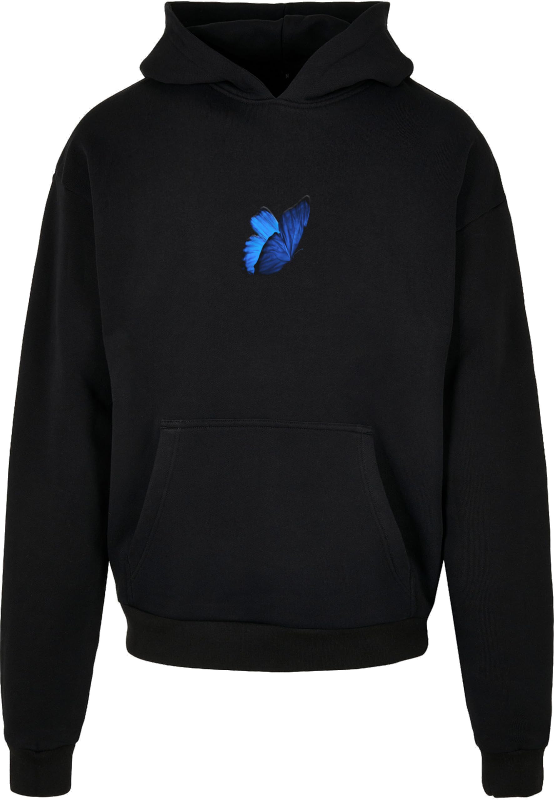 MT Upscale Mister Tee Unisex Le Papillon Heavy Oversize Hoody, black, M Große Größen