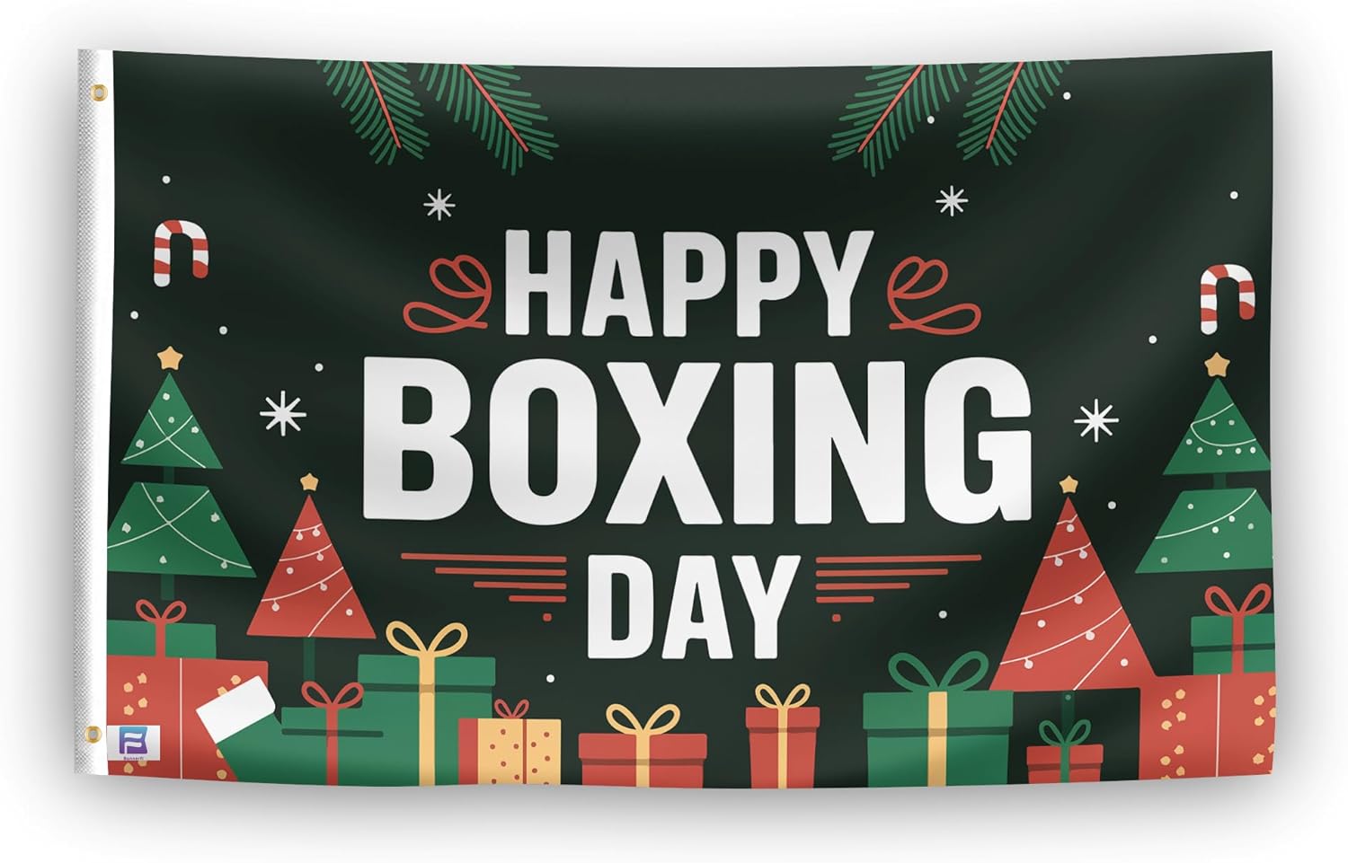 Happy Boxing Day Flag - 3x5 ft High-Durability Polyester Fade-Resistant, Weatherproof Outdoor/Indoor Banner