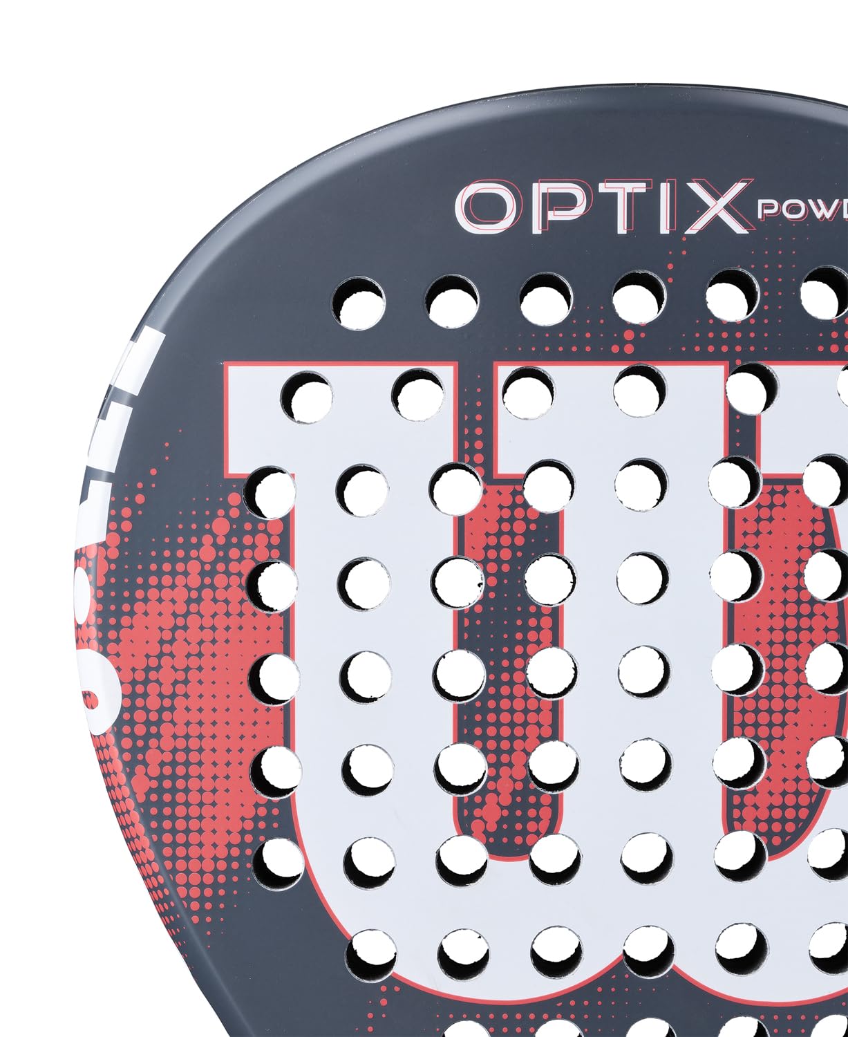 Wilson Pala de Pádel Optix V2, con Marco de Fibra de Vidrio y Forma de Lágrima, Gran Punto Dulce, Potencia y Comodidad, para Juego Recreativo