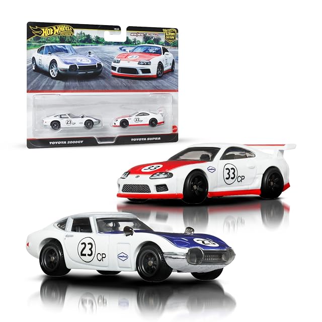 Hot Wheels Premium Car Culture, Pack con Dos vehículos a Escala 1:64, Parejas únicas, neumáticos Real Riders
