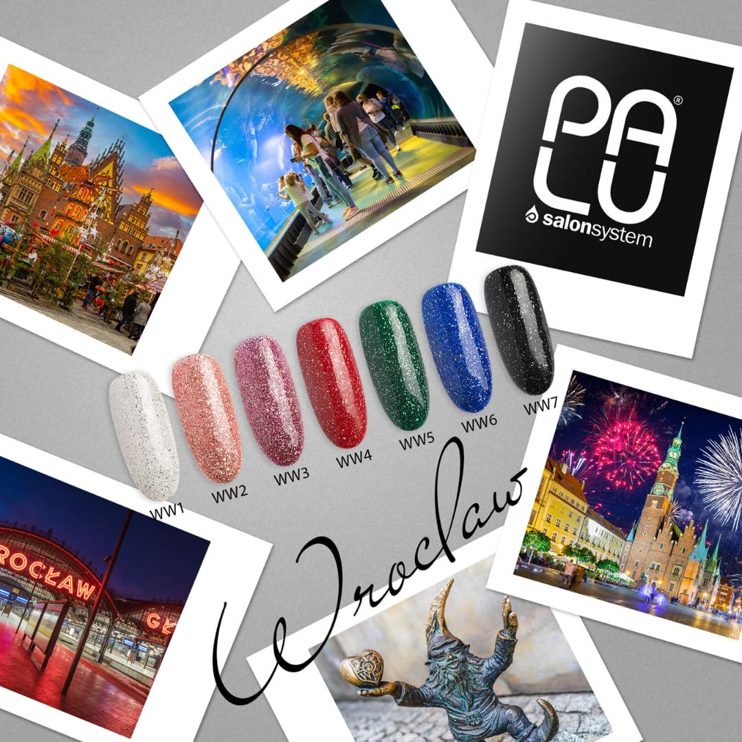 PALU - Nagellack für UV und LED Lampe - UV Farblack - Intensiver Glanz, mitteldichte Konsistenz, Deckkraft bereits nach 1-2 Schichten - Haltbarkeit bis zu 3 Wochen, 11 g, Wroclaw Ww3
