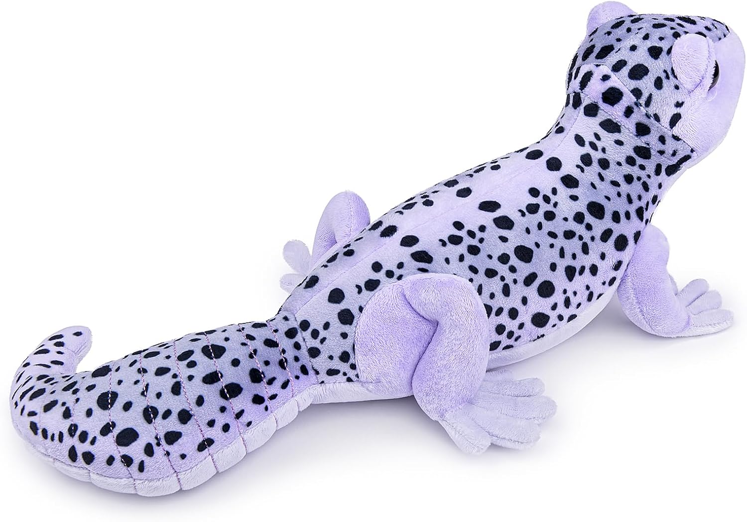 Purple Leopard Geckos Plush - Lifelike 17inch Leopard Geckos Lizard Stuffed Animal, Simulation Geckos Plushie, Soft Lizard Animals Toys Model Dolls Gifts for Kids