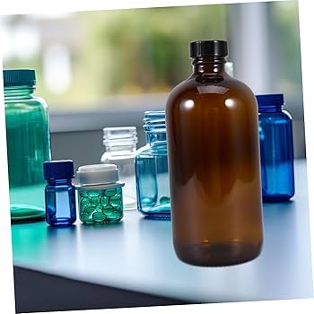 琥珀色の装飾用ガラス瓶 琥珀色の装飾用ガラス瓶 琥珀色の装飾用ガラス瓶