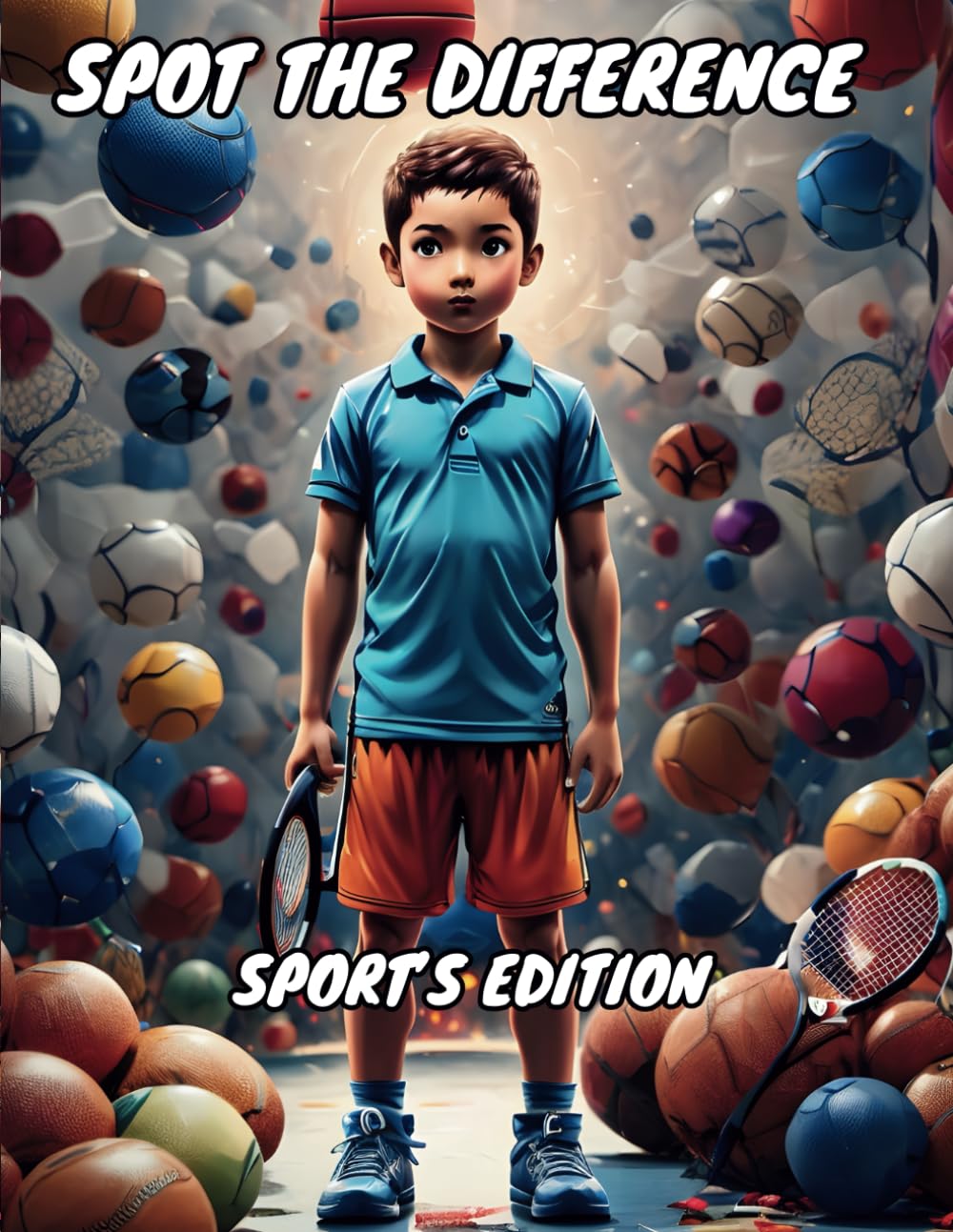 Spot The Difference - Sports Edition Activity Book For Kids: A Brain Challenging Puzzle Book With Over 30 Fun Different Sports For Ages 6-10