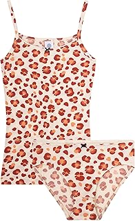 Conjunto de ropa interior para niña, 2 piezas, diseño de leo, color rosa
