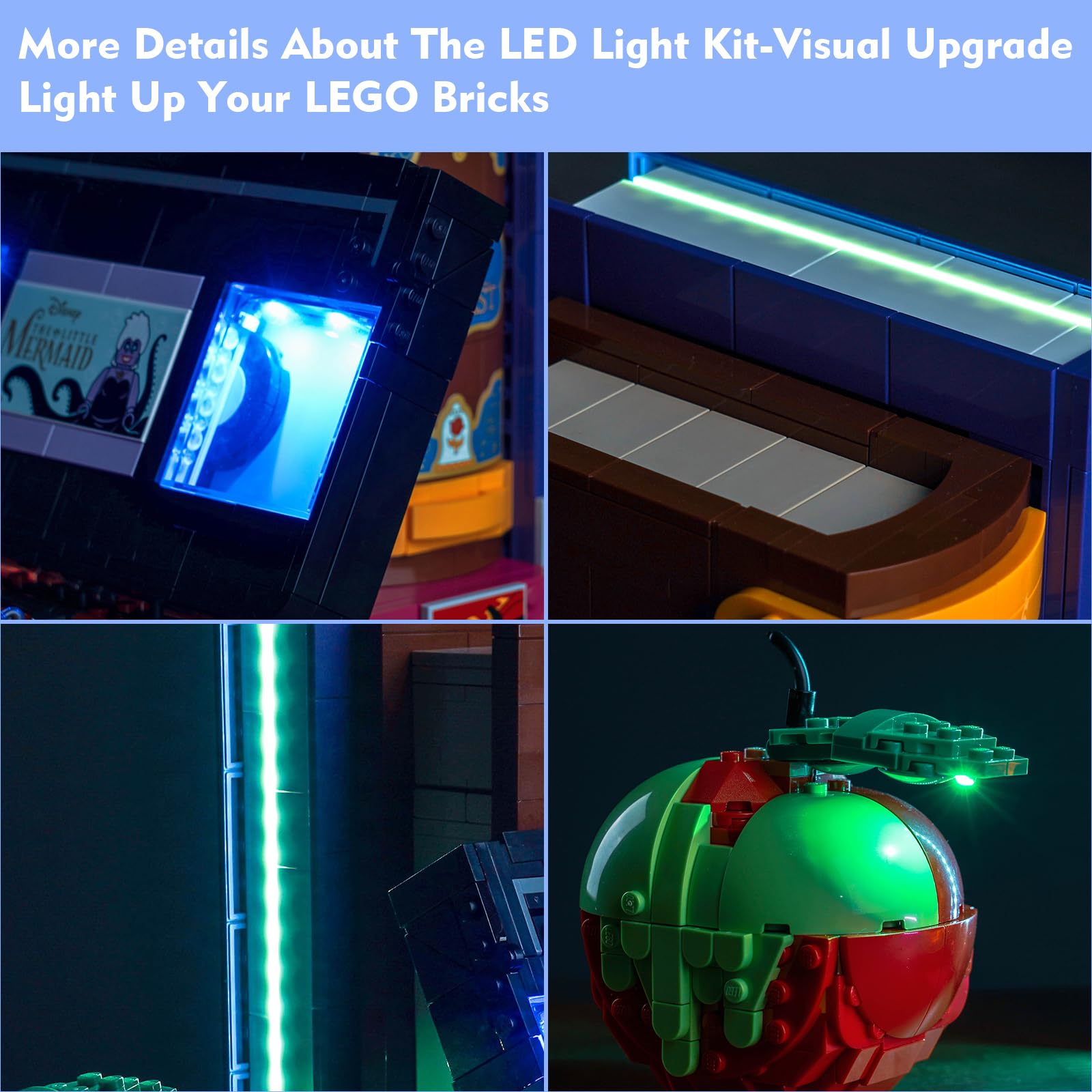 Led Light Kit for Lego Disney Villain Icons Led Lighting Set for Lego 43227 - Music Version - Image 4