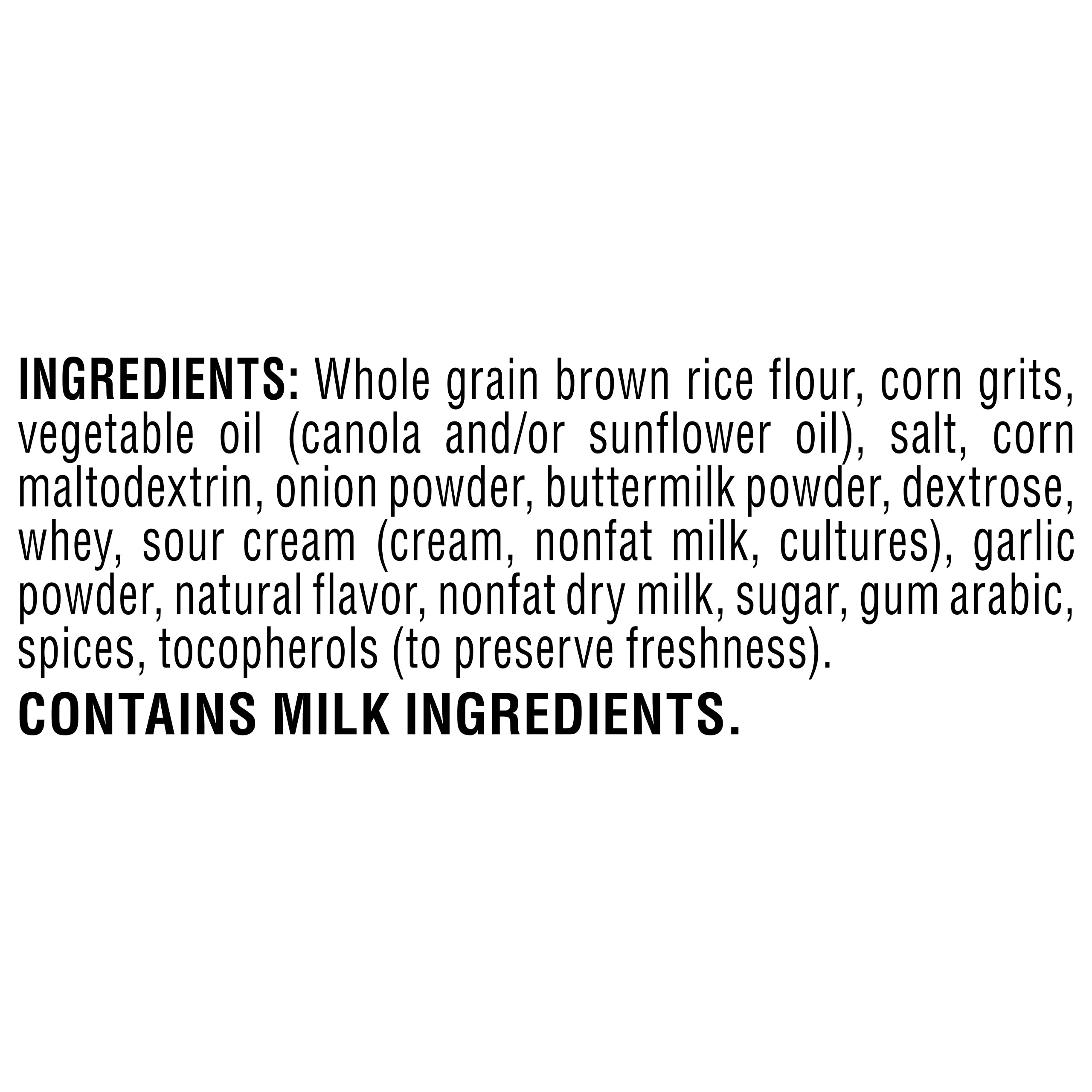 Quaker Rice Crisps Sour Cream Onion 3 03 Oz — view 3