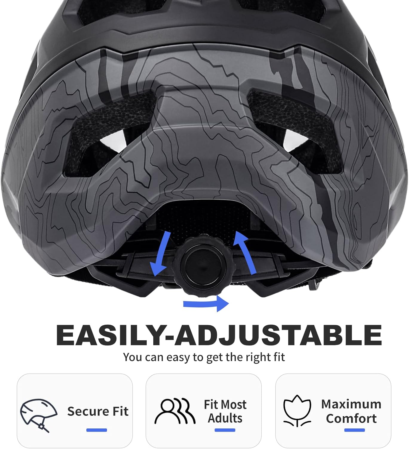BATFOX Bike Helmet,Mountain Bike Helmet Helmets for Men Women Adults Youth