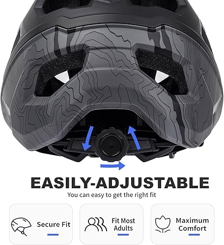 Miniatura 3 de Casco de Bicicleta BATFOX, Casco de Bicicleta de Montaña para Hombres, Mujeres, Adultos y Jóvenes