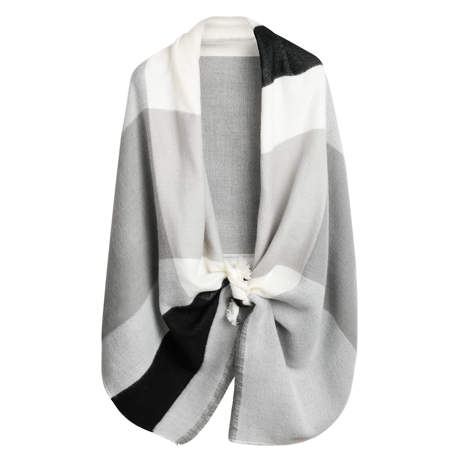 Superora Sciarpa Invernale Donna Cachemire Calda Stole Scialle Motivo a Lattice 200cm*70cm