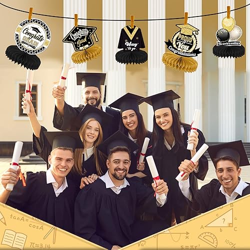 Miniatura 7 de Decoraciones de fiesta de graduación, centros de mesa de graduación de felicitaciones, graduaciones, centros de mesa de graduación, suministros de