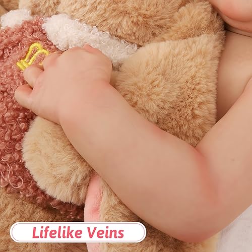 Miniatura 7 de Jirachi Muñecas de bebé Reborn realistas, muñeca realista de bebé recién nacido, cuerpo completo de silicona con accesorios de juguete, juego de