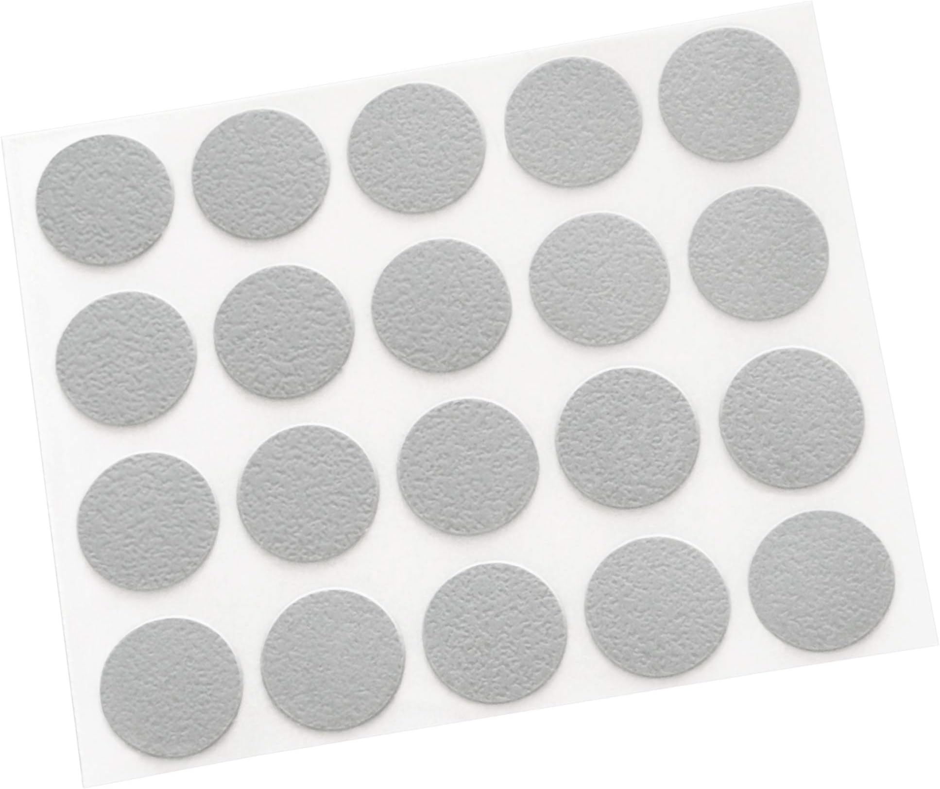 Adsamm® / 20 x cover caps | Ø 0.51'' (Ø 1,3 cm) | grey light | round | 0.018'' (0,45 mm) thin, self-adhesive furniture patches by Adsamm®