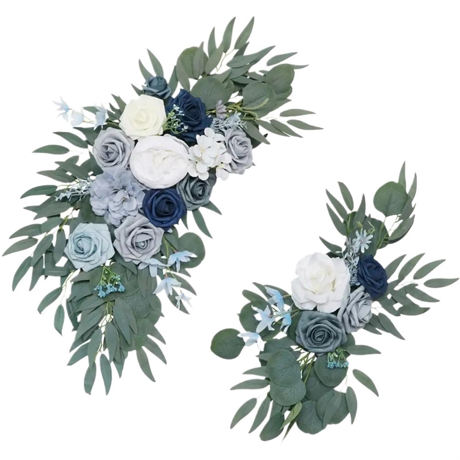 künstlicher Hochzeitsbogen Blumen Kit Hochzeits-Willkommensschild Künstliche Rosen-Blumengirlande for Waldhochzeitsbogen-Blumen-Landhintergrund-Dekore(A)
