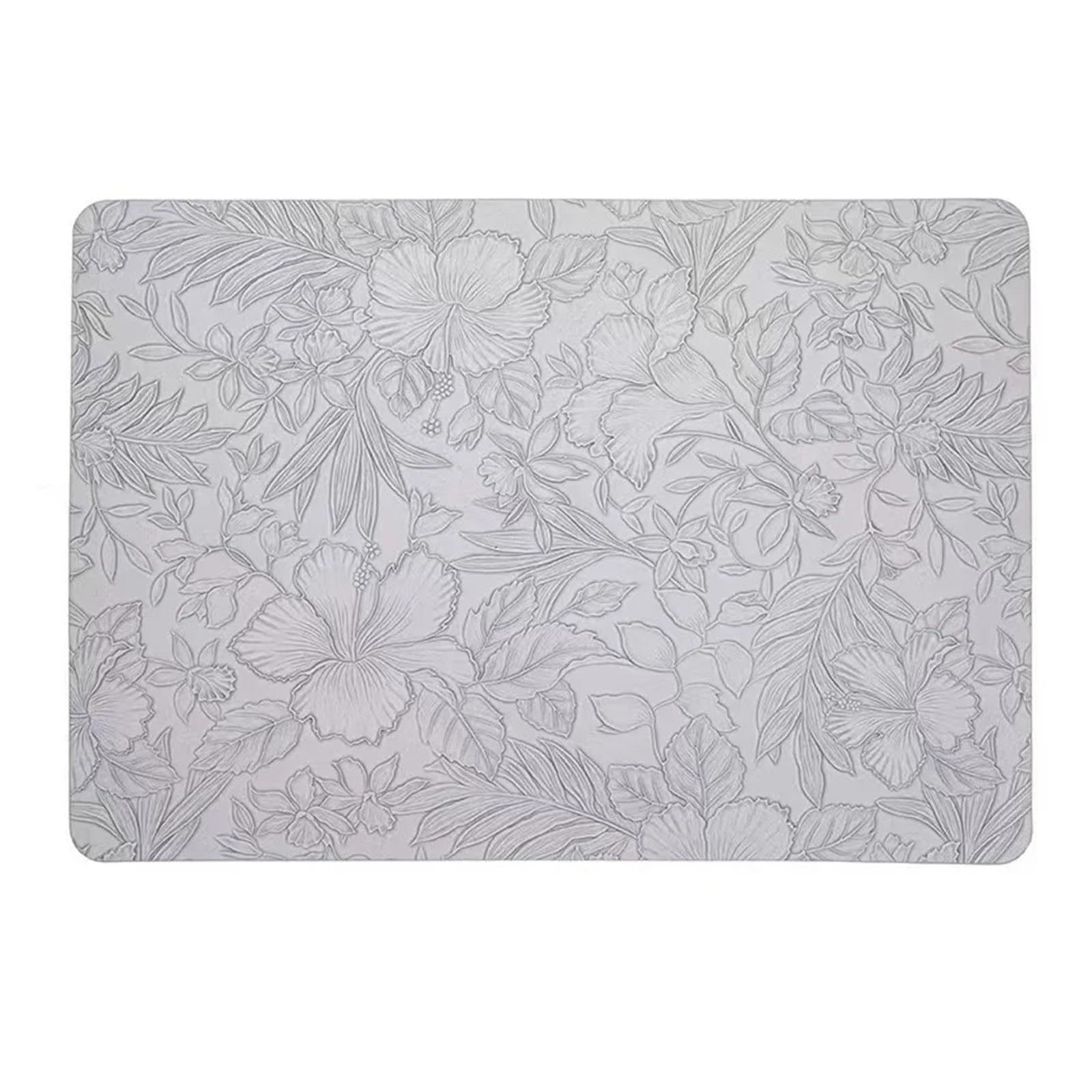 Napperon en similicuir gris clair pour repas en famille
