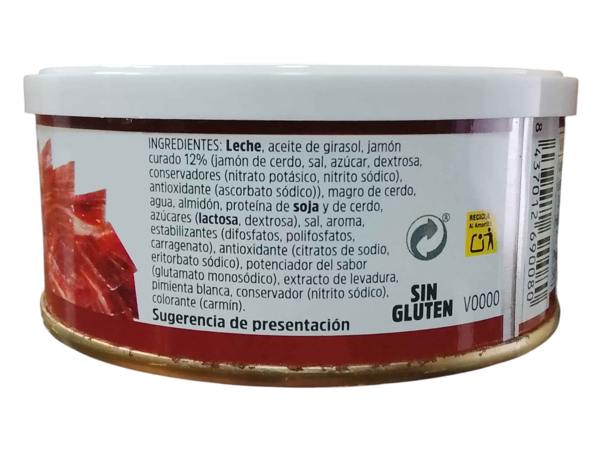 Crema de Jamón Curado Iberitos 250g - Textura Suave y Sabor Intenso - Ideal para Aperitivos, Canapés y Tostadas (PACK 6)