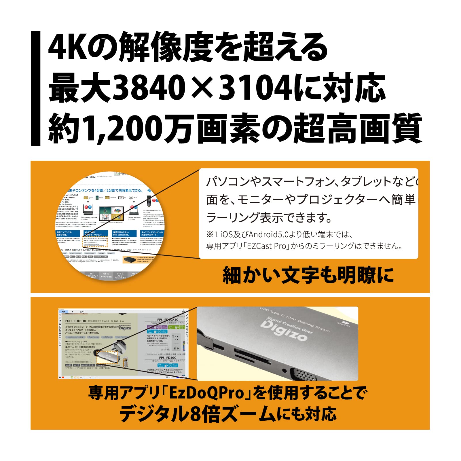 Amazon.co.jp: プリンストン USBドキュメントカメラ(書画カメラ) 4K