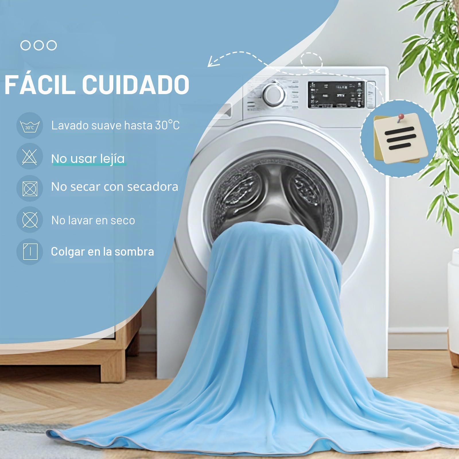 Marchpower ARC-Chill® Manta de enfriamiento de Verano con sensación fría Q-MAX>0,5 Manta Verano de Doble Cara para Cama sofá de Viaje, 130 x 170 cm, Azul
