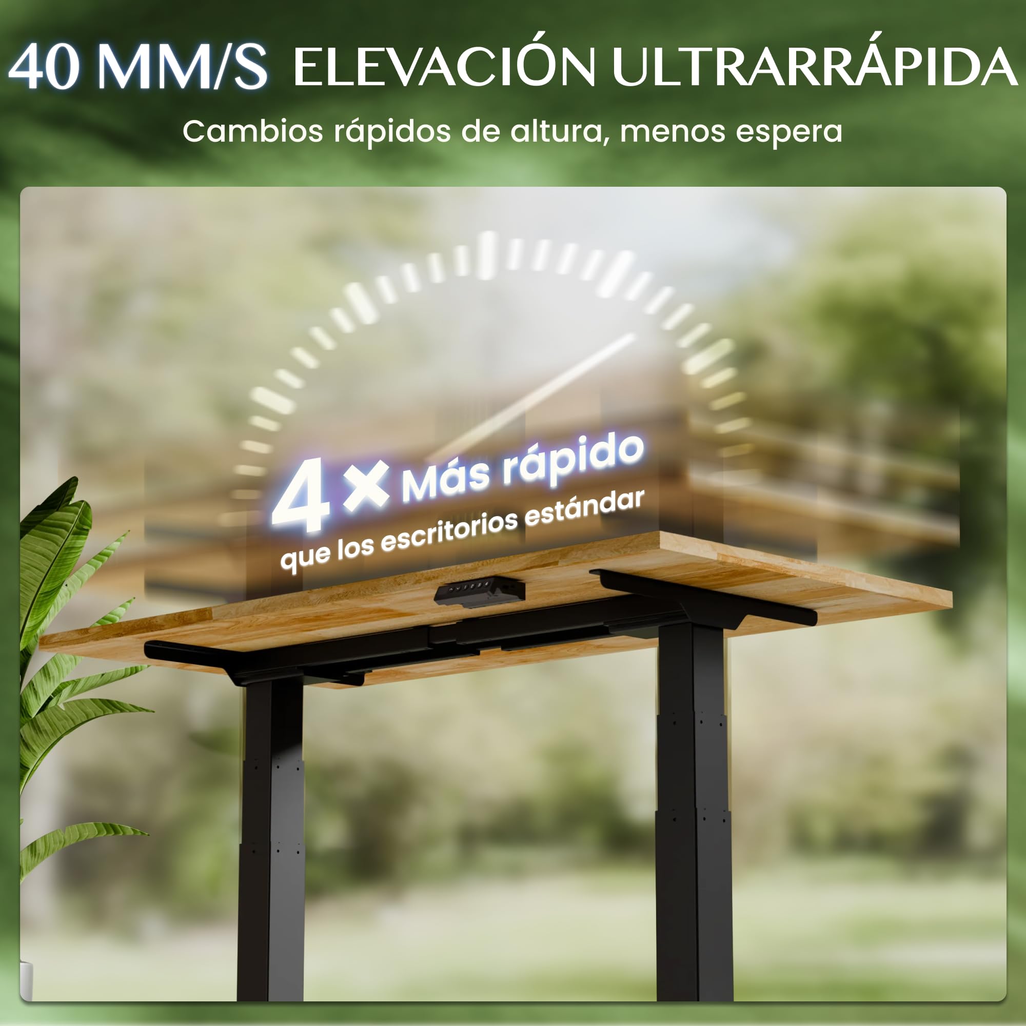 FLEXISPOT Escritorio Elevable 180x80cm Mesa Eléctrico Tablero Roble