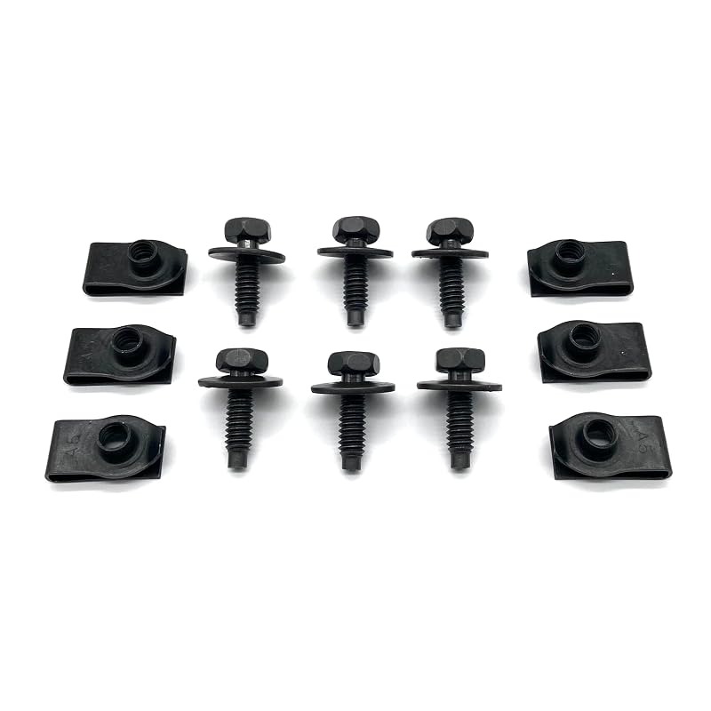 Kit de parafusos e porcas tipo U para fixação do radiador Region Offroad Jeep Wrangler YJ TJ LJ 1987–2006 – 6 unidades