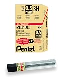 Pentel Super Hi-Polymer Lead Refill, 0.5mm, Fine, 3H, 144 Pieces of Lead (C505-3H) – view 2