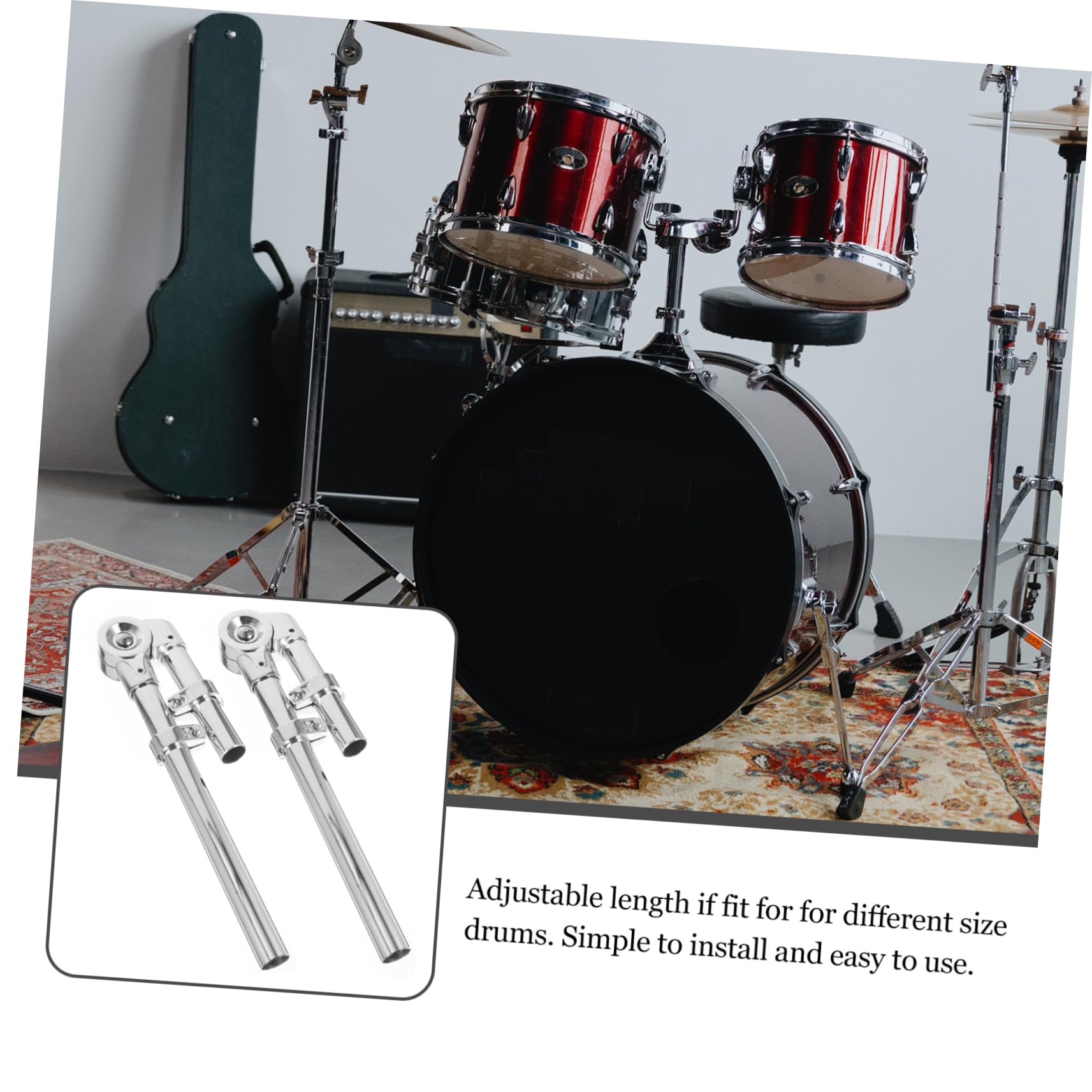 Abaodam Soporte para Colgar el Tambo Soporte de Batería Montaje Escenario para Percusión para Instrumento de Percusión